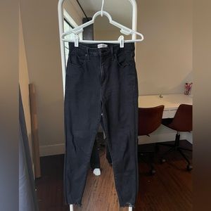 Abercrombie&Fitch Super Skinny Curve Love Black Jeans, Size 6 (28 inch waist)